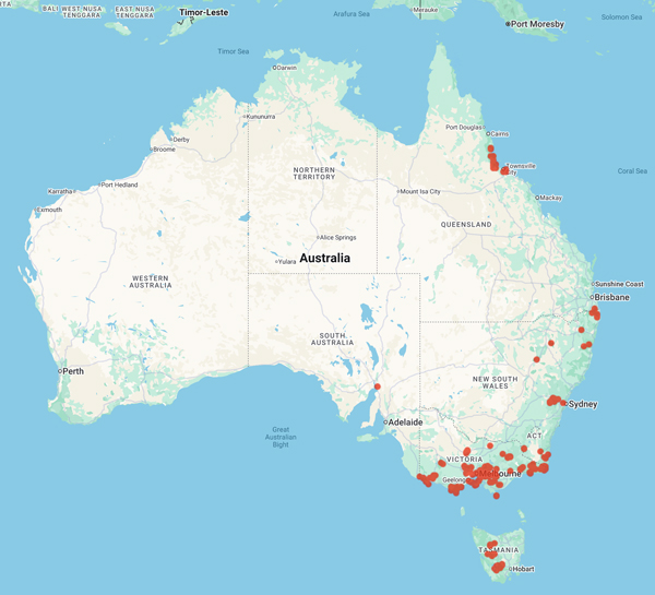 collecting locality map for 'XXXX'